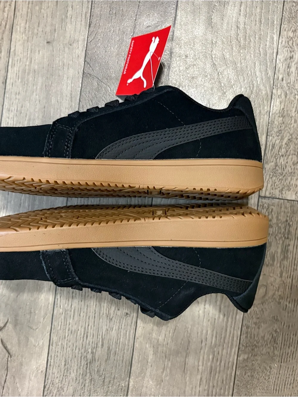 Puma Black Composite Toe Safety  Sneakers with Gum Sole